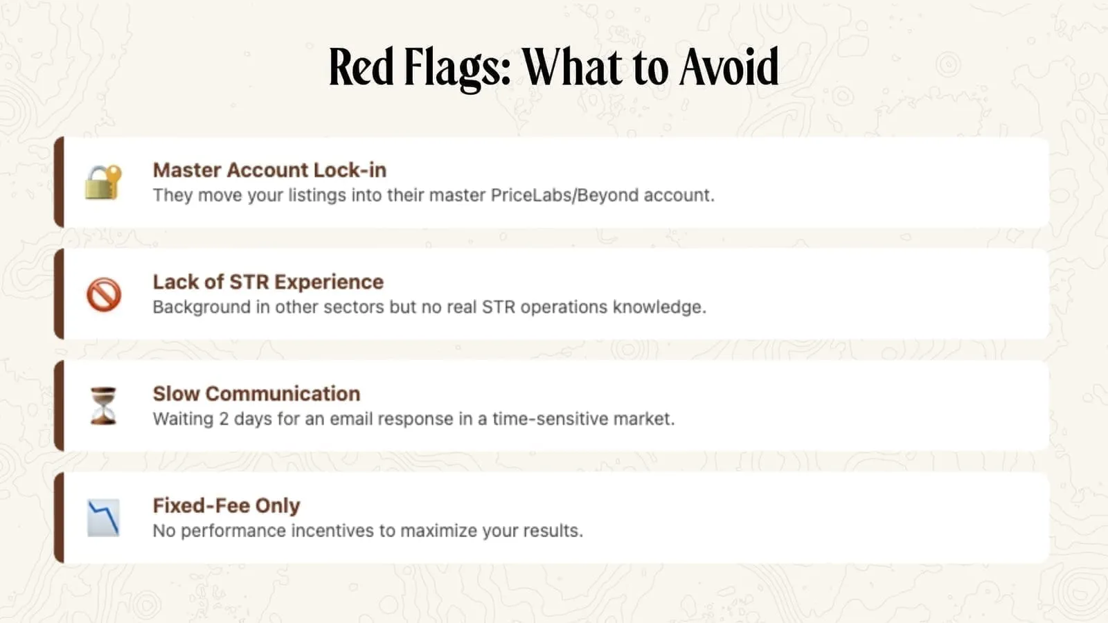 Pros and cons of managing revenue yourself as a short-term rental operator