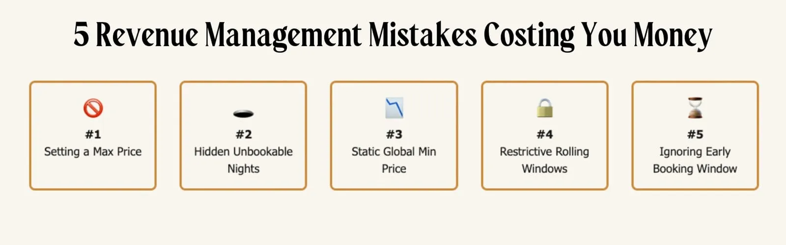 5 revenue management mistakes costing STR operators money and how to fix them immediately